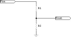 Figure 1: Basic Voltage Divider Circuit